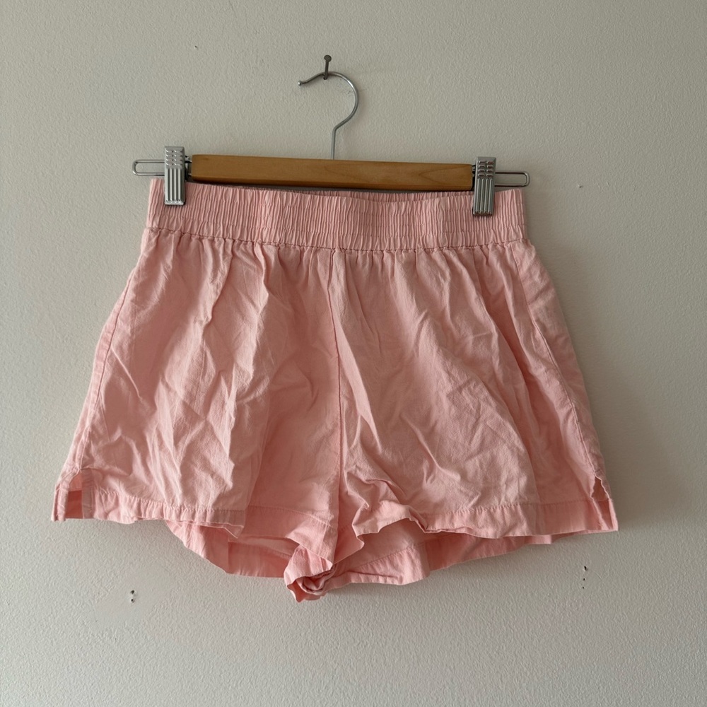 Pink Boxer Style Shorts